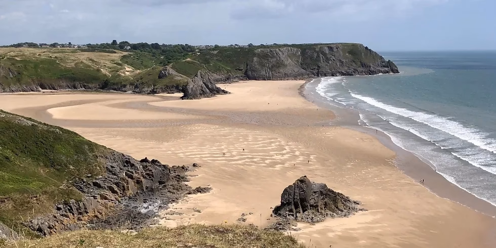 How do I get from Oxwich to Caswell Bay?