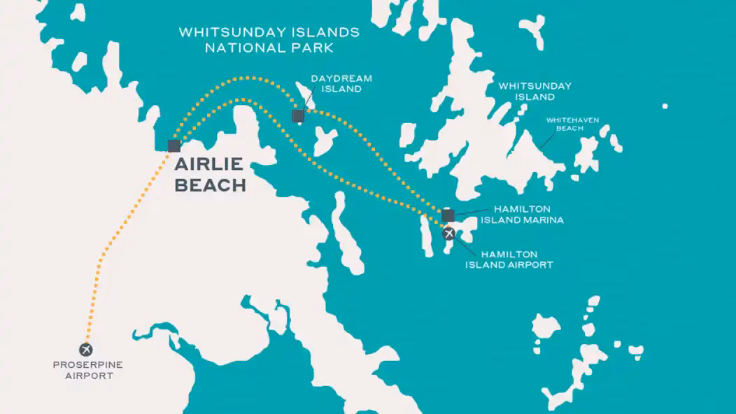 How far is Hamilton Island Airport from Hamilton Island Marina?