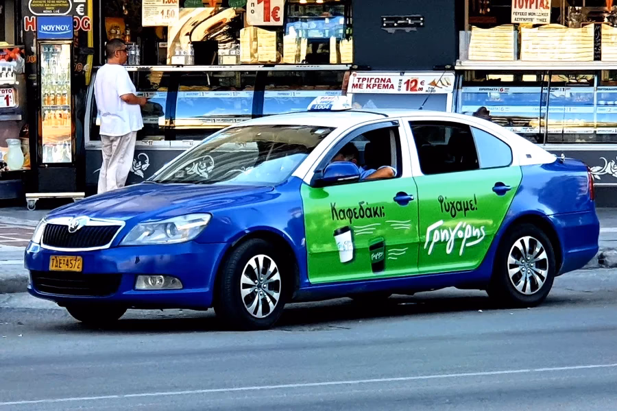 What is a taxi transfer from Chania airport to Platanias village?