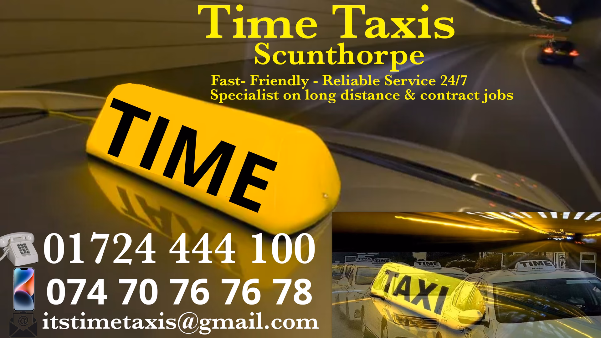 Which UK airports does a taxi service cover?