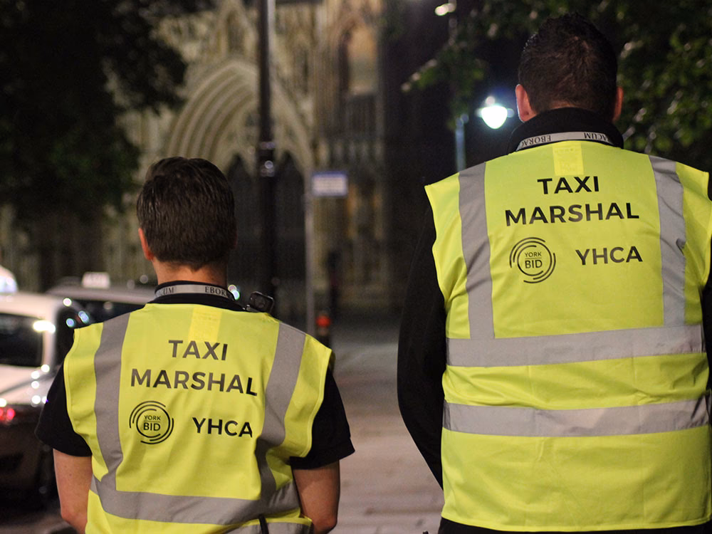 What is taxi marshalling?