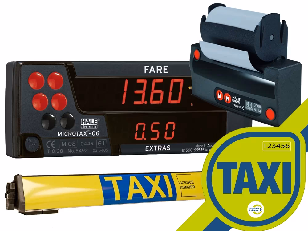 What are the features of a mirror taxi meter?