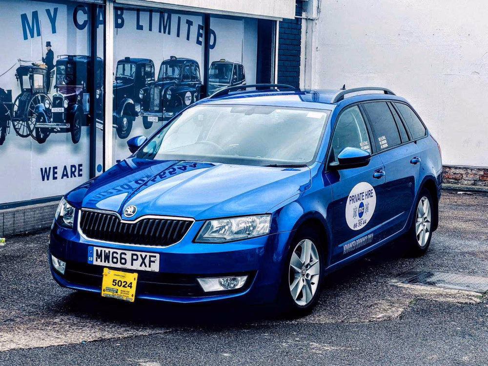 How do I stop a taxi in Crewe?