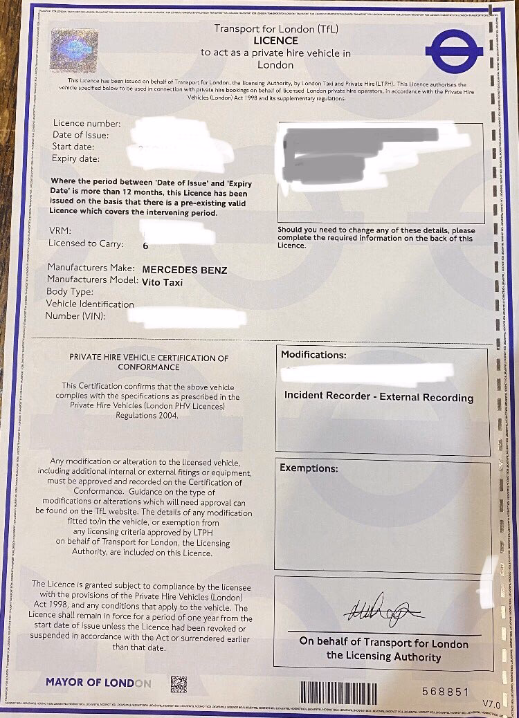 Can a local authority license a taxi or private hire vehicle?