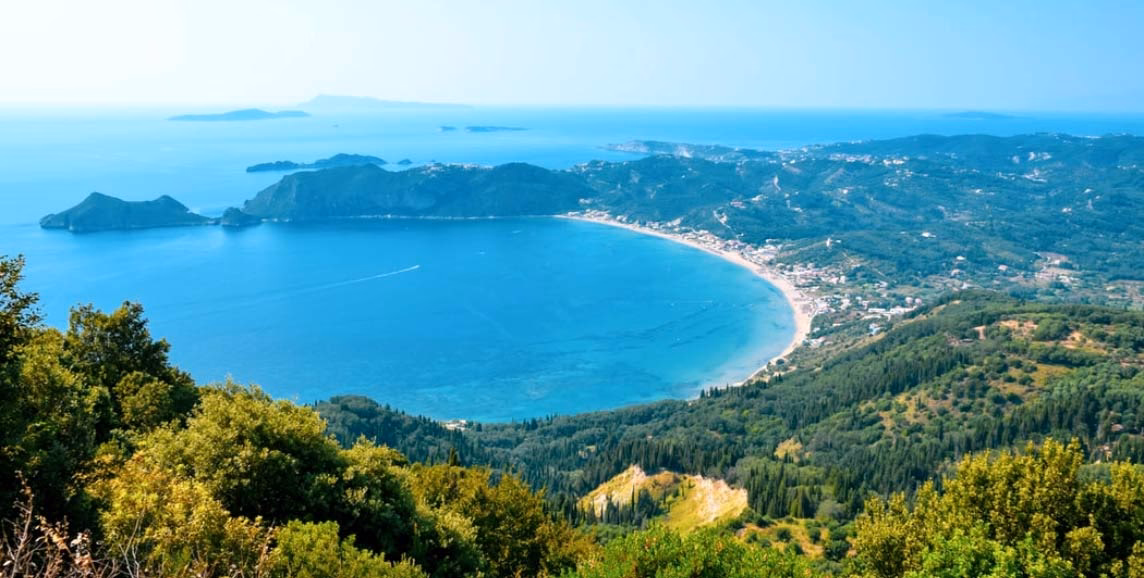 How far is Corfu Airport (CFU) from Sidari?