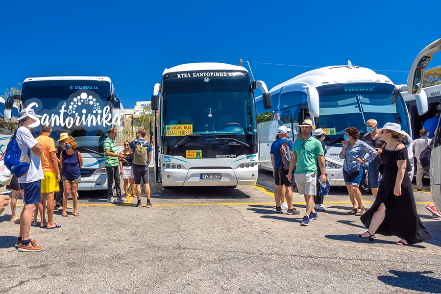 How to get from airport to Perissa?