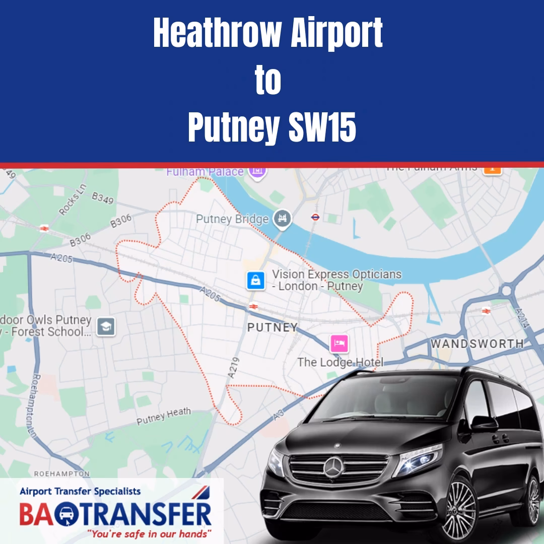 How far is London Heathrow Airport (LHR) from Putney?