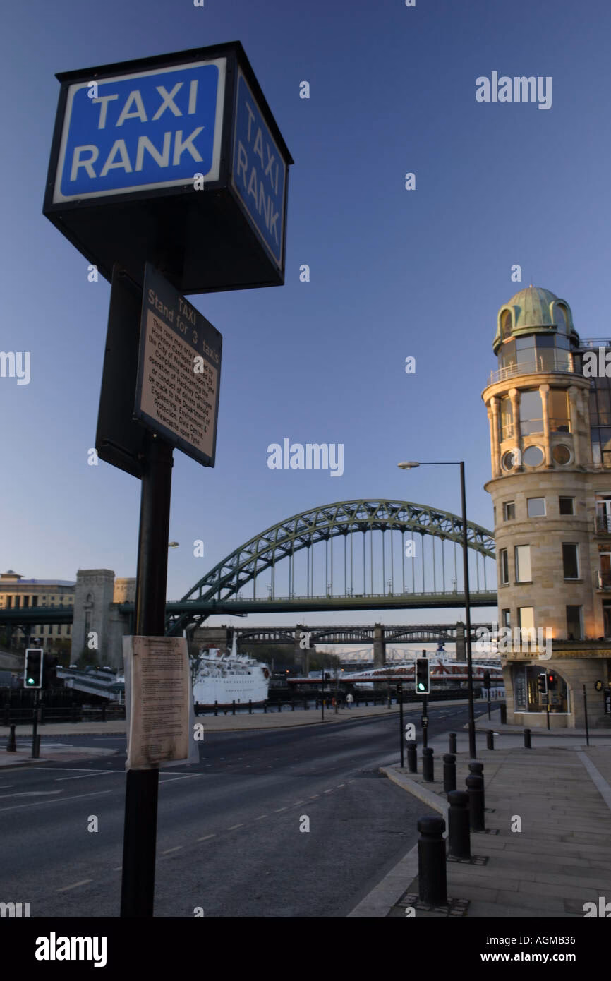 What are the two types of taxis in Newcastle?