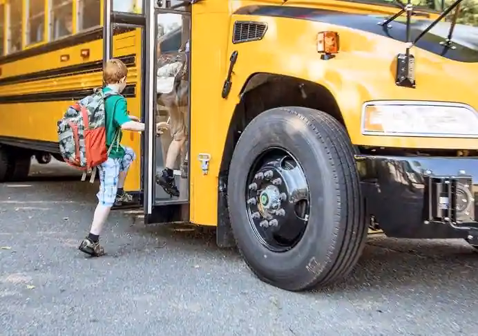 Do you provide a minicab to school for your children?