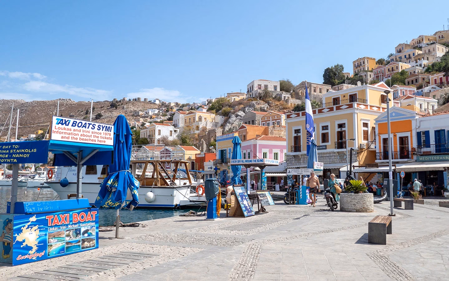 How to get around Symi without a car?