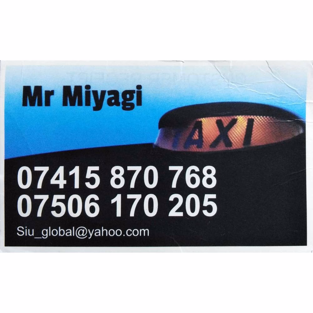 Who is Mr Miyagi taxi cab?