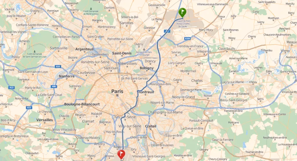 Comment se rendre de Charles de Gaulle à Orly ?