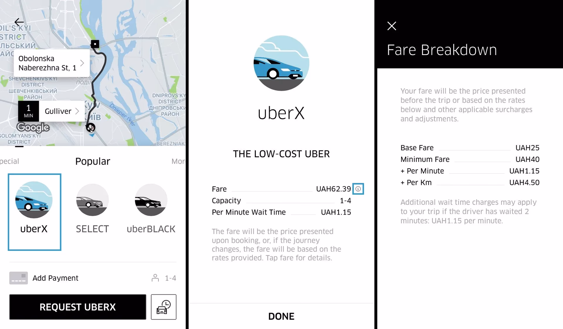 How are the Uber cab fares in Perth fixed?