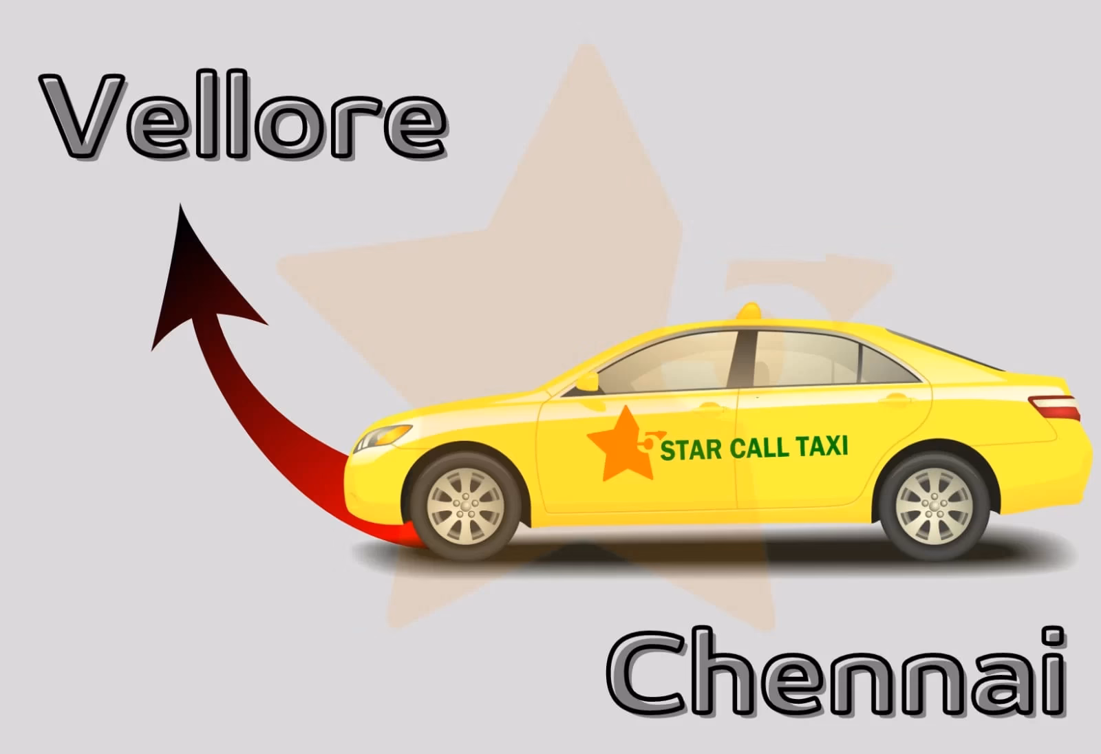 How much is a Vellore to Chennai taxi fare?