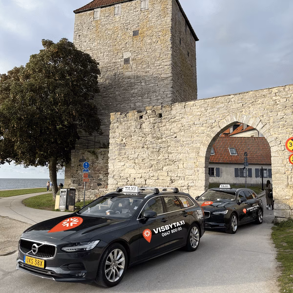 How much does a 1km ride in Visby cost?