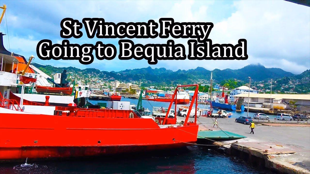 What companies run services from Saint Vincent to Bequia?