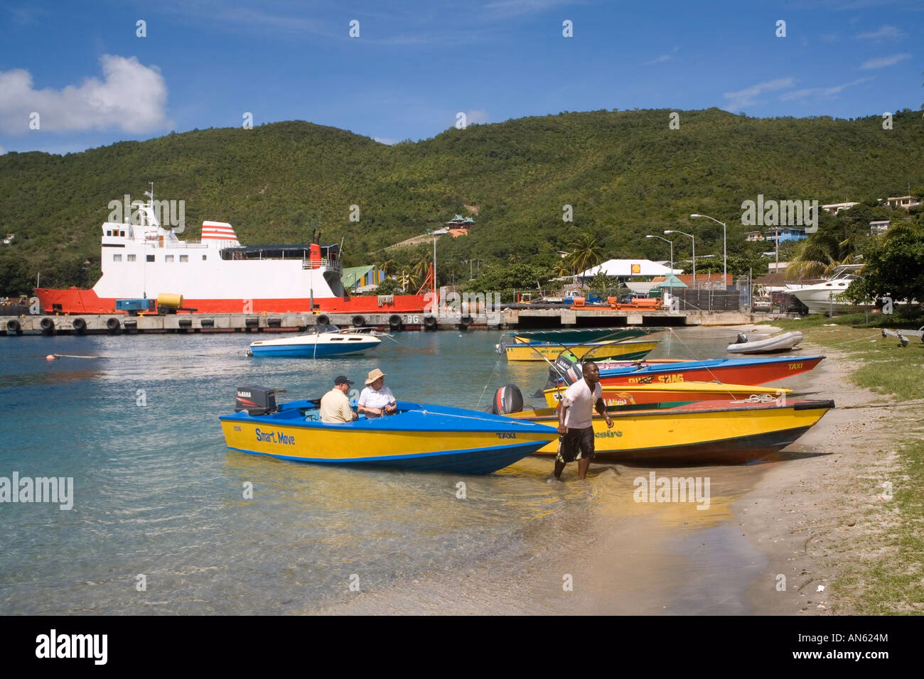 What companies run services from Saint Vincent to Bequia?