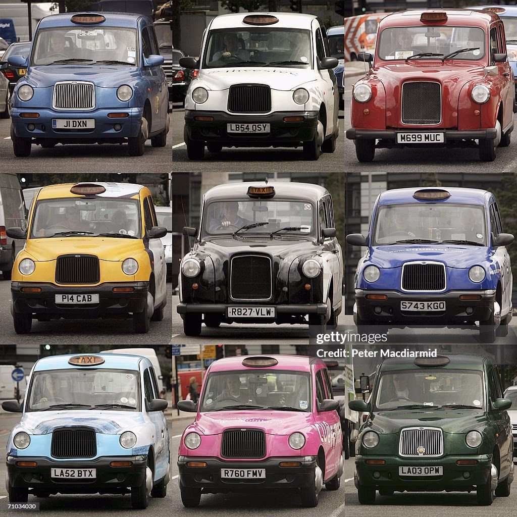 Are London taxis all black?