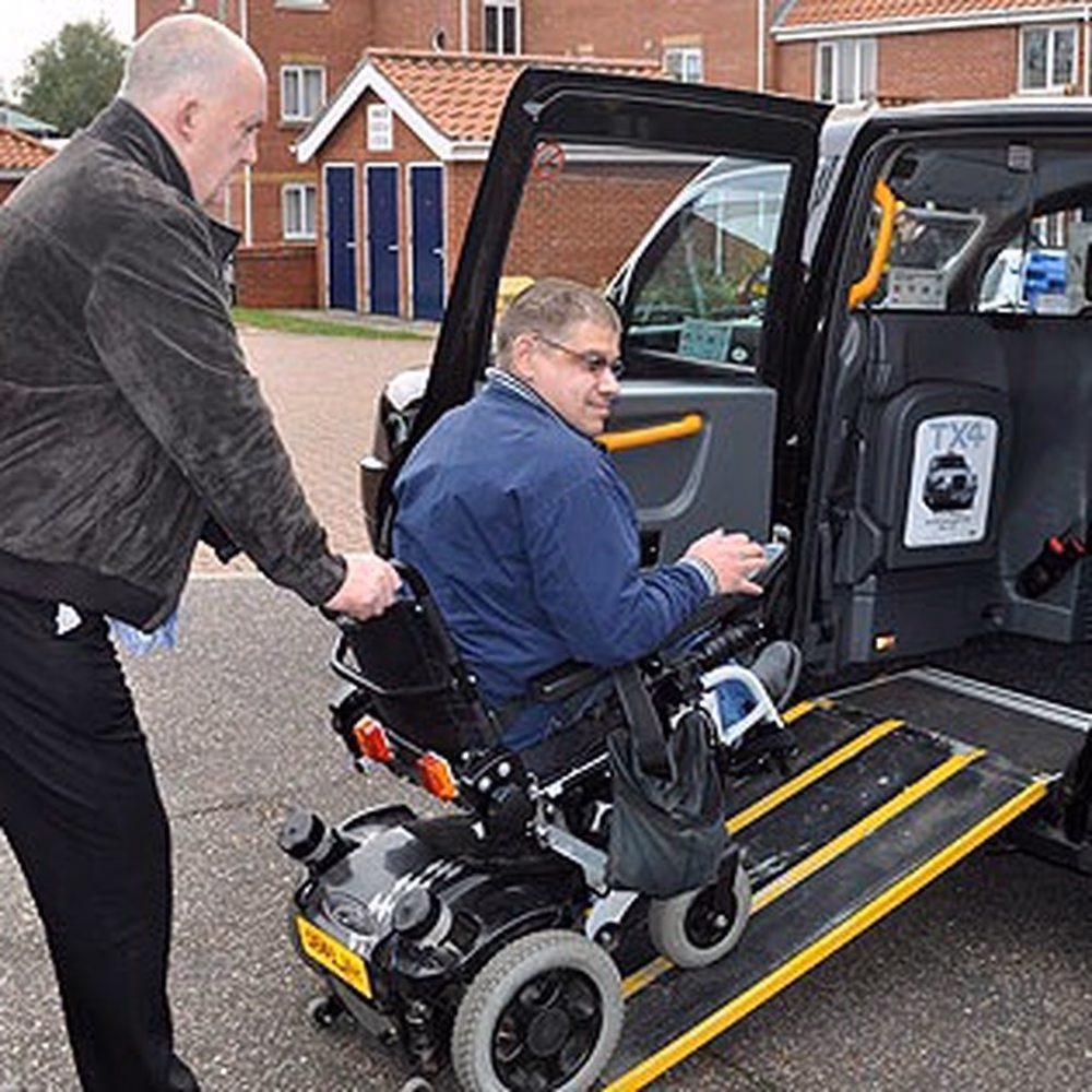 How many Wheelchair adapted cars are there in Colchester?