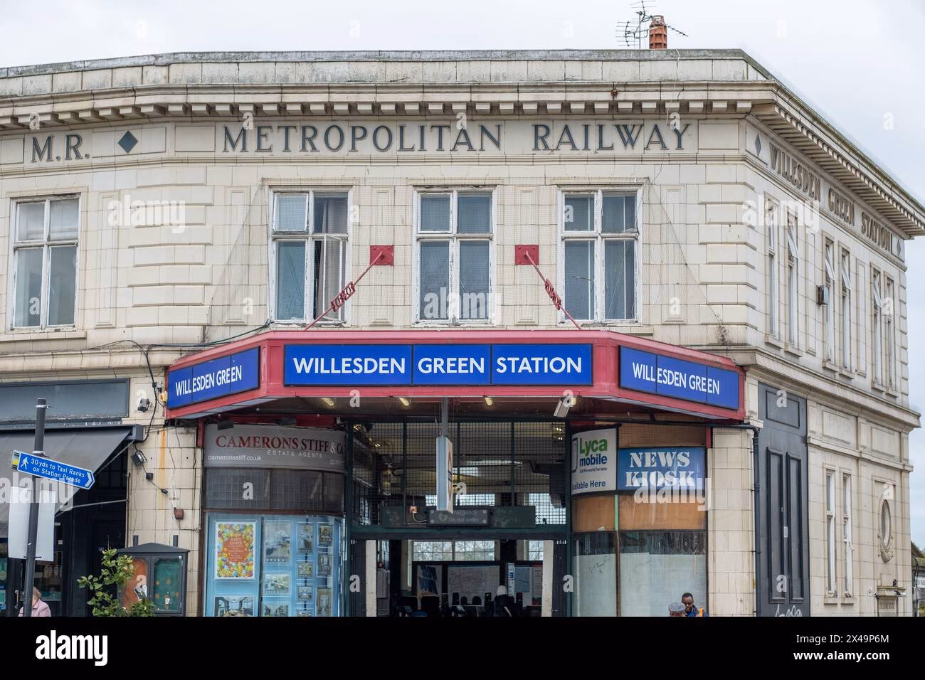 Where is Willesden Green tube station located?