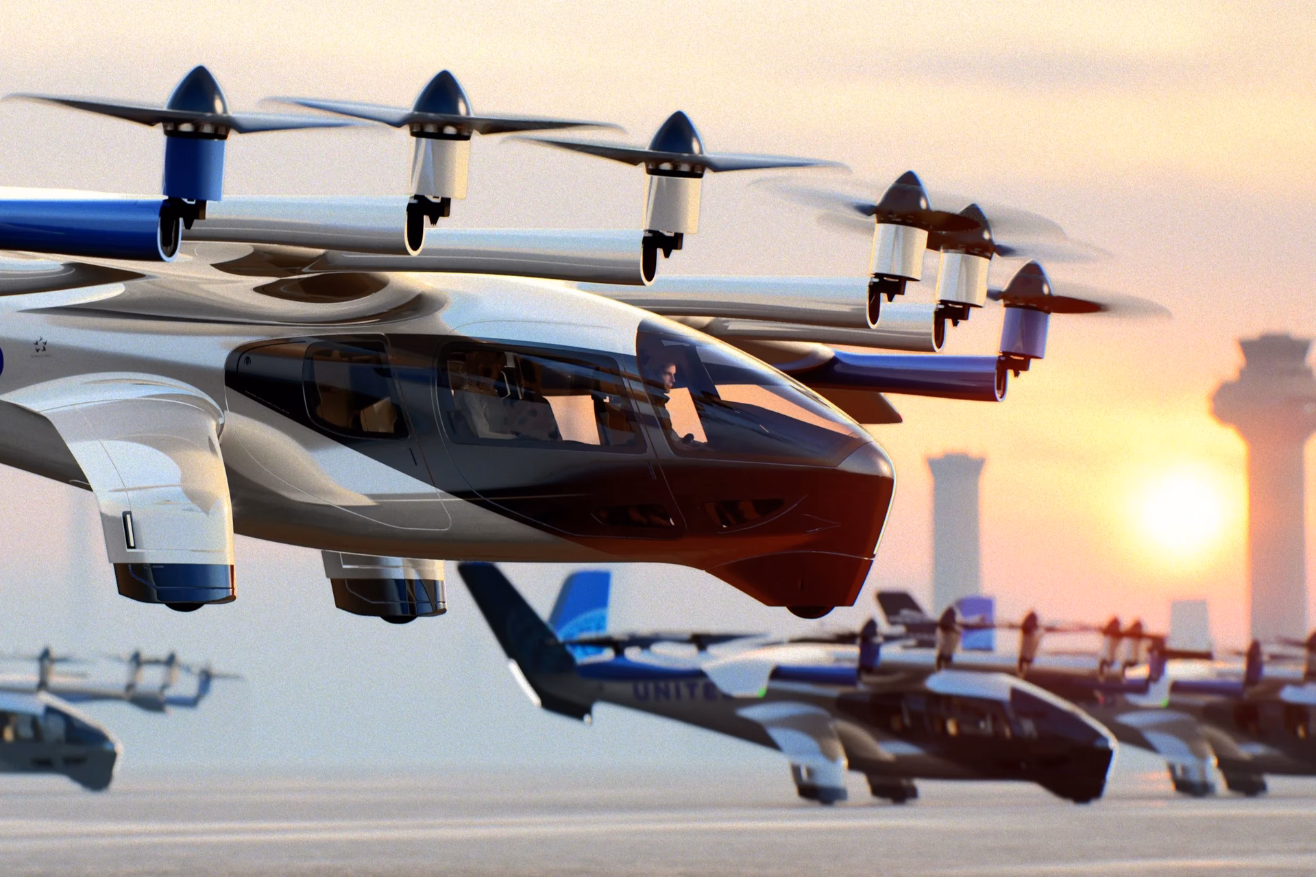 When will the world's first electric air taxi service be launched?